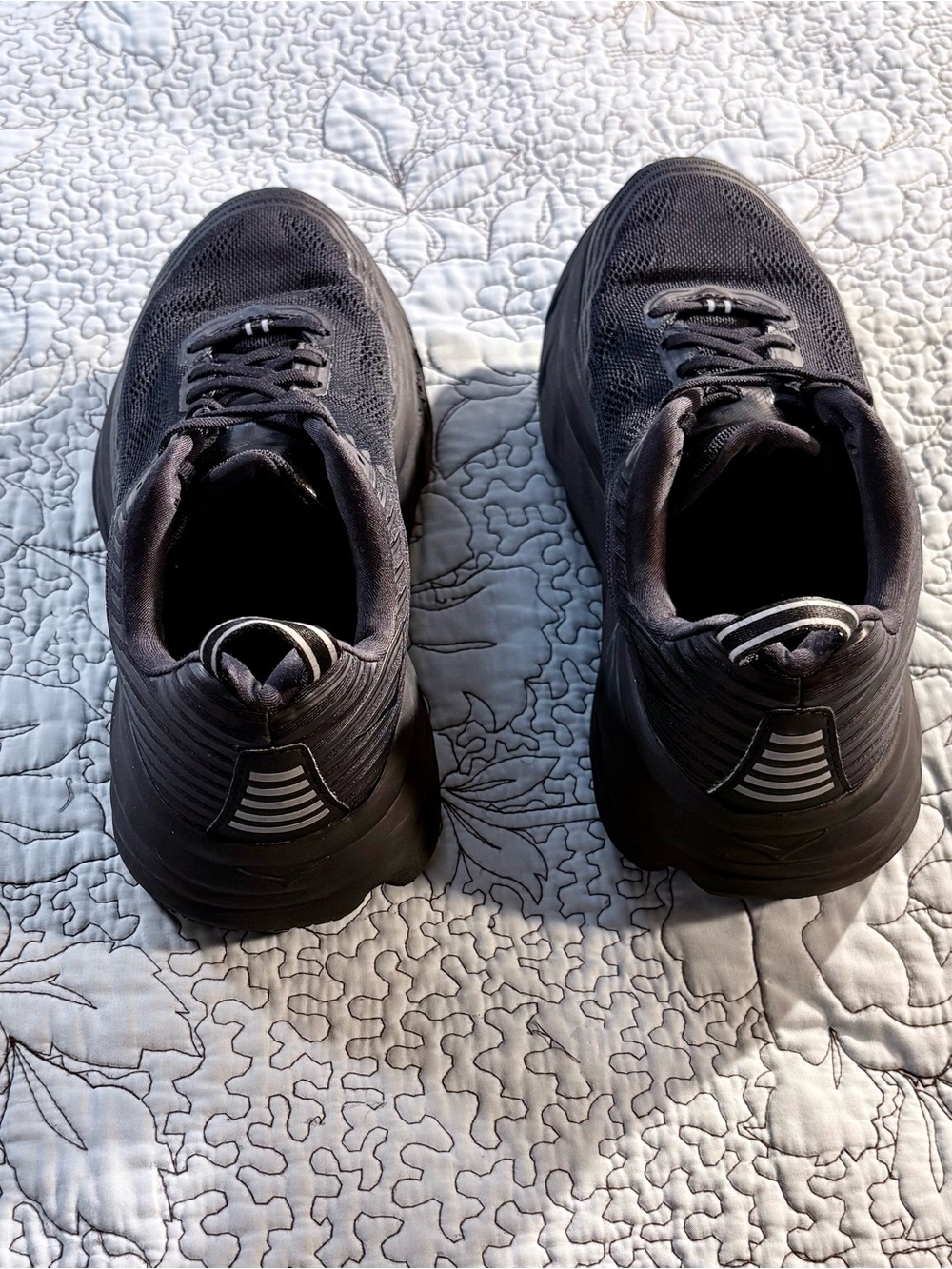 HOKA ONE ONE Bondi 6 Wide Triple Black Running Shoes Women’s Size 9D💕 - Picture 12 of 13